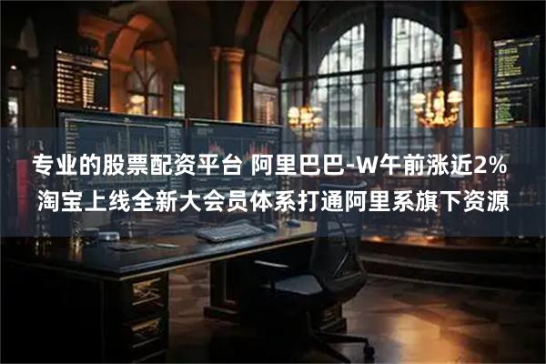 专业的股票配资平台 阿里巴巴-W午前涨近2% 淘宝上线全新大会员体系打通阿里系旗下资源